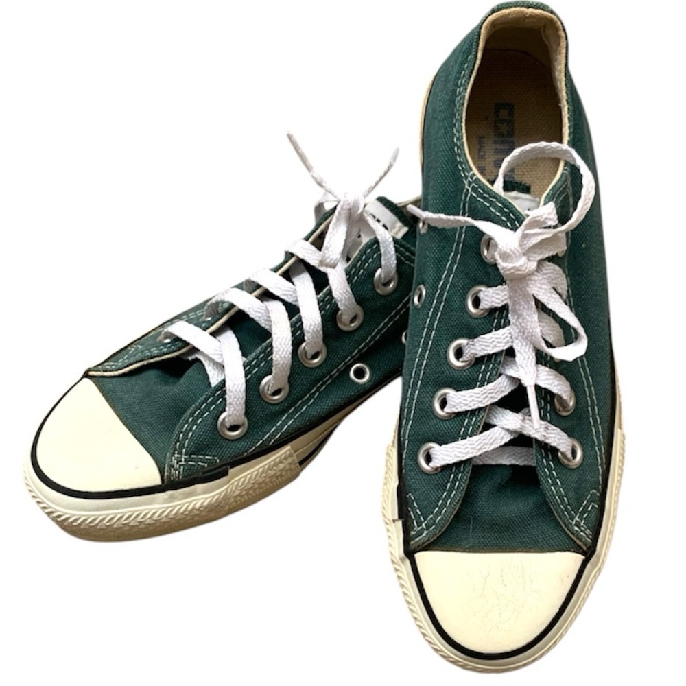 Vintage Converse All Star Chuck Taylor Green Low Top Made in USA - Size Men’s 3